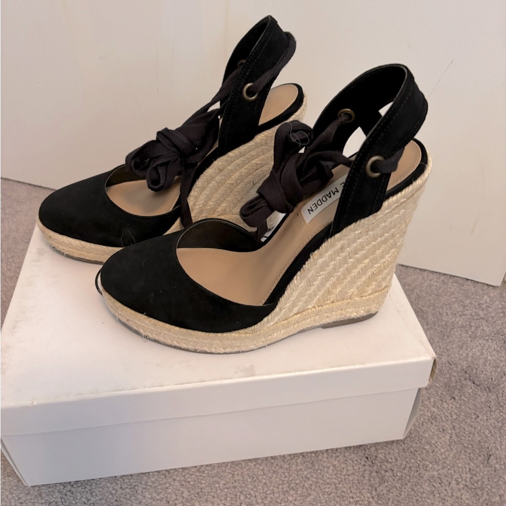 Steve Madden Womens Barre Espadrille Wedge Sandal - Picture 7 of 10